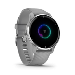 GARMIN - Venu 2 Plus, GPS, Powder Gray + Passivated smartwatch 